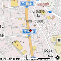 十八親和銀行西大村支店周辺の地図