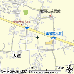 熊本県玉名市大倉738-1周辺の地図