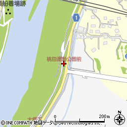 桃田運動公園前周辺の地図