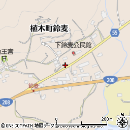 熊本県熊本市北区植木町鈴麦周辺の地図