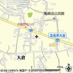 熊本県玉名市大倉720周辺の地図