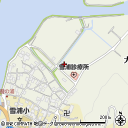 長崎県西海市大瀬戸町雪浦上郷周辺の地図