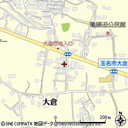 熊本県玉名市大倉748周辺の地図