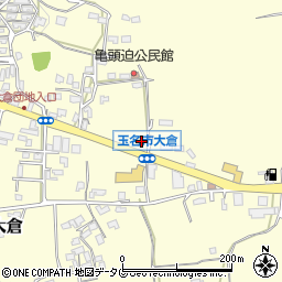 熊本県玉名市大倉728周辺の地図