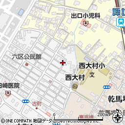 長崎県大村市古町2丁目1636周辺の地図