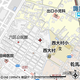 長崎県大村市古町2丁目1635周辺の地図