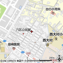 長崎県大村市古町2丁目1615周辺の地図