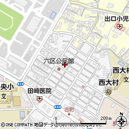 長崎県大村市古町2丁目1591周辺の地図