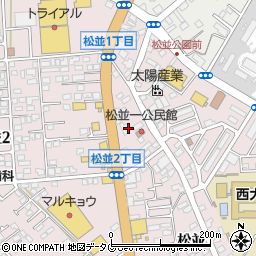 無法松　大村店周辺の地図