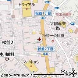 ファミリーマート大村松並二丁目店周辺の地図