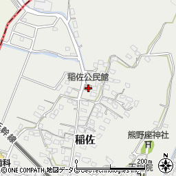稲佐公民館周辺の地図