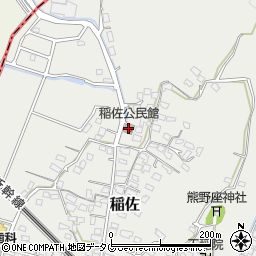 稲佐公民館周辺の地図