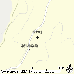 荻神社周辺の地図