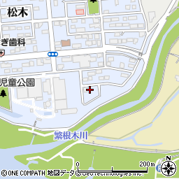 熊本県玉名市松木9-7周辺の地図