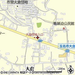 熊本県玉名市大倉750周辺の地図