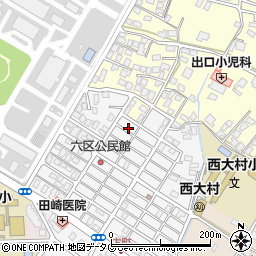 長崎県大村市古町2丁目周辺の地図