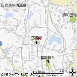 熊本県玉名郡長洲町清源寺2204周辺の地図