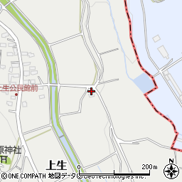 熊本県合志市上生1134周辺の地図