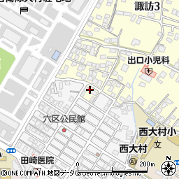 長崎県大村市諏訪3丁目1892-3周辺の地図