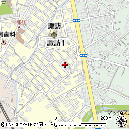 長崎県大村市諏訪1丁目133周辺の地図