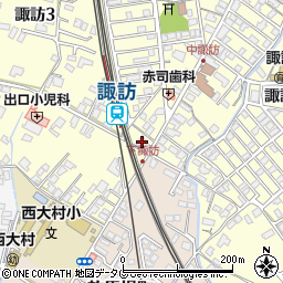 長崎県大村市諏訪2丁目201周辺の地図