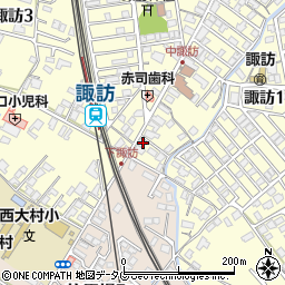 長崎県大村市諏訪1丁目155周辺の地図