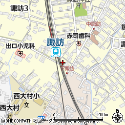 長崎県大村市諏訪2丁目201-7周辺の地図