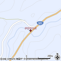 伊豆田北坂周辺の地図