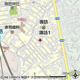 〒856-0024 長崎県大村市諏訪の地図
