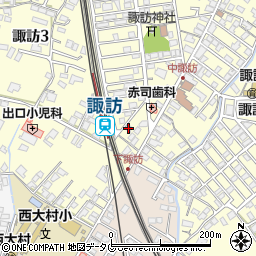 長崎県大村市諏訪2丁目215周辺の地図