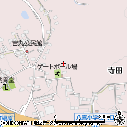 熊本県玉名市寺田周辺の地図