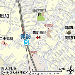 長崎県大村市諏訪2丁目209周辺の地図