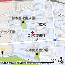 熊本県玉名市松木28-13周辺の地図