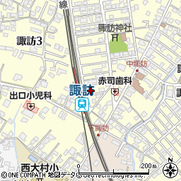 長崎県大村市諏訪2丁目10周辺の地図