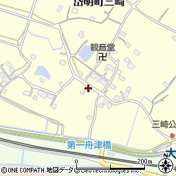 熊本県玉名市岱明町三崎681周辺の地図