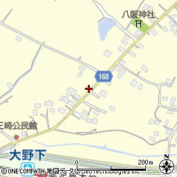 熊本県玉名市岱明町三崎377周辺の地図