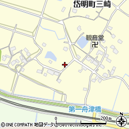 熊本県玉名市岱明町三崎810周辺の地図