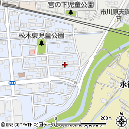 熊本県玉名市松木周辺の地図