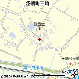 熊本県玉名市岱明町三崎633周辺の地図