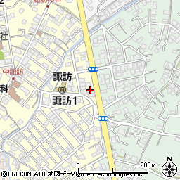 長崎県大村市諏訪1丁目895周辺の地図