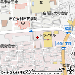 ドラッグストアモリ大村松並店周辺の地図