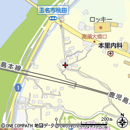 熊本県玉名市大倉1621-2周辺の地図