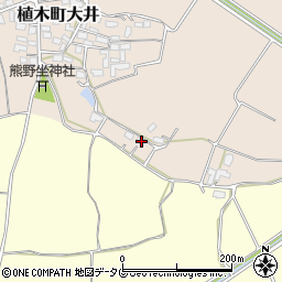 熊本県熊本市北区植木町大井312-2周辺の地図