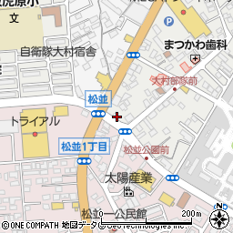 長崎県大村市西大村本町195周辺の地図