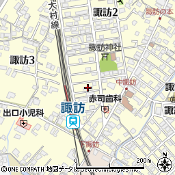 コーポ諏訪駅前周辺の地図