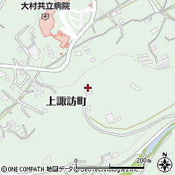 長崎県大村市上諏訪町周辺の地図