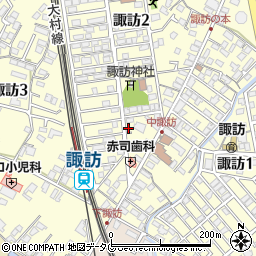 長崎県大村市諏訪2丁目662周辺の地図