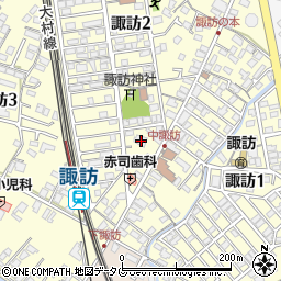 長崎県大村市諏訪2丁目662-1周辺の地図