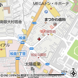 長崎県大村市西大村本町205周辺の地図