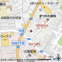 長崎県大村市西大村本町203周辺の地図